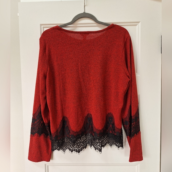 LS lace trim top - Picture 7 of 12